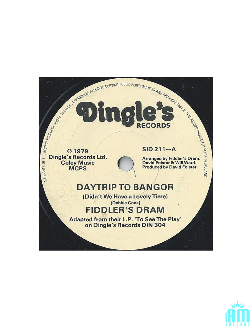 Daytrip To Bangor (Didn't We Have A Lovely Time) [Fiddler's Dram] - Vinyl 7", 45 tours, single [product.brand] 1 - Shop I'm Juke