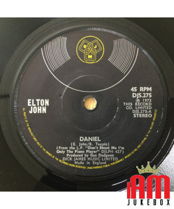 Daniel [Elton John] - Vinyle 7", 45 tours, single