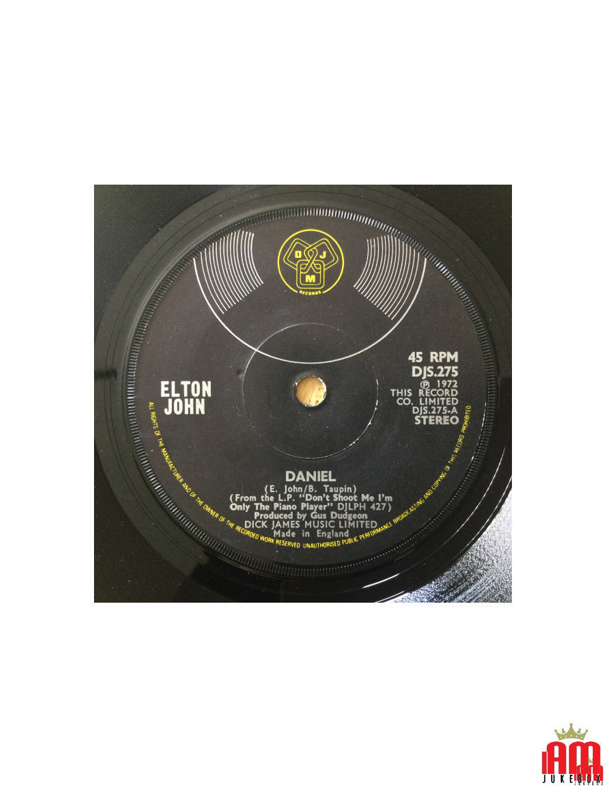 Daniel [Elton John] - Vinyle 7", 45 tours, single [product.brand] 1 - Shop I'm Jukebox 