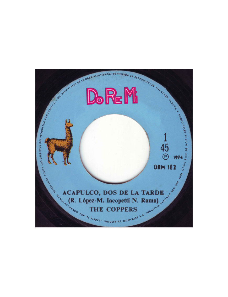 Acapulco, Dos De La Tarde Una Bella Historia [The Coppers (2)] – Vinyl 7", 45 RPM, Single [product.brand] 1 - Shop I'm Jukebox 