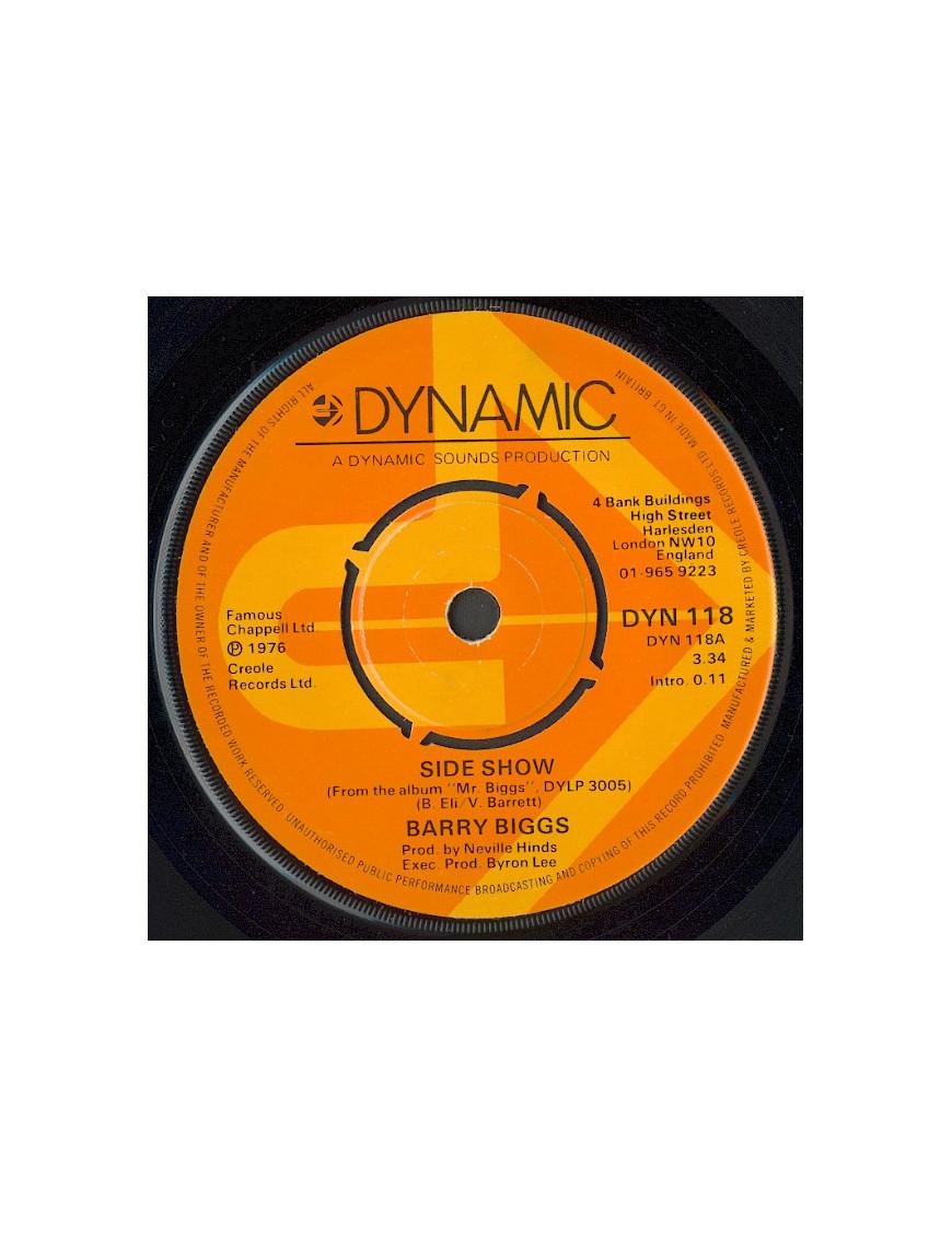 Side Show I'll Be Back [Barry Biggs] - Vinyl 7", 45 RPM, Single [product.brand] 1 - Shop I'm Jukebox 