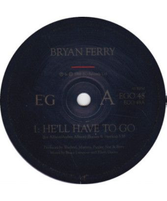 He'll Have To Go [Bryan Ferry] – Vinyl 7", 45 RPM, Single [product.brand] 1 - Shop I'm Jukebox 