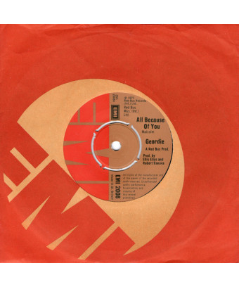 All Because Of You [Geordie] - Vinyl 7", 45 RPM, Single