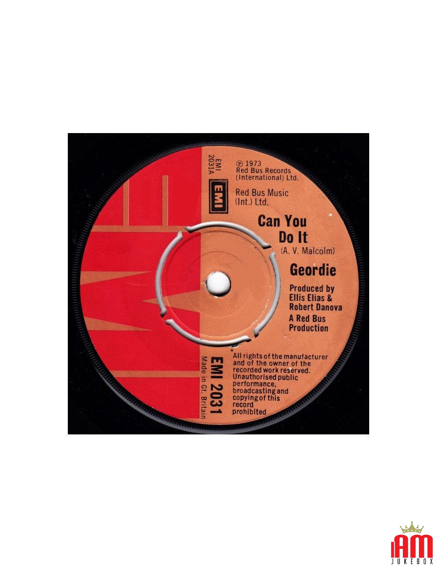 Can You Do It [Geordie] – Vinyl 7", 45 RPM, Single [product.brand] 1 - Shop I'm Jukebox 