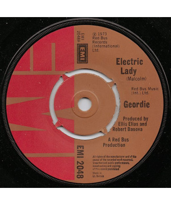 Electric Lady [Geordie] - Vinyle 7", 45 tours, Single [product.brand] 1 - Shop I'm Jukebox 