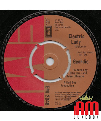 Electric Lady [Geordie] - Vinyle 7", 45 tours, Single