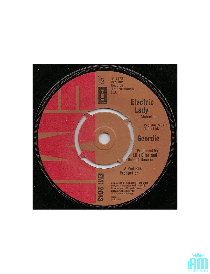 Electric Lady [Geordie] – Vinyl 7", 45 RPM, Single [product.brand] 1 - Shop I'm Jukebox 