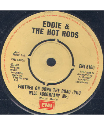 Farther On Down The Road (You Will Accompany Me) [Eddie And The Hot Rods] – Vinyl 7", 45 RPM [product.brand] 1 - Shop I'm Jukebo