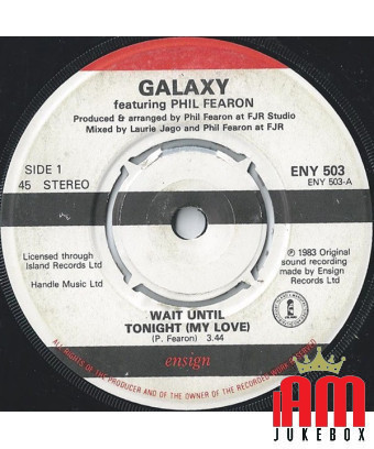 Attends jusqu'à ce soir (My Love) [Galaxy (4),...] - Vinyl 7", 45 RPM, Single, Stéréo [product.brand] 1 - Shop I'm Jukebox 