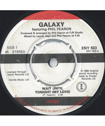 Wait Until Tonight (My Love) [Galaxy (4),...] - Vinyl 7", 45 RPM, Single, Stereo [product.brand] 1 - Shop I'm Jukebox 
