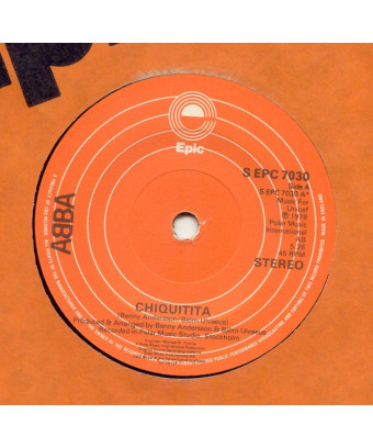 Chiquitita [ABBA] - Vinyl 7", 45 RPM, Single, Stéréo [product.brand] 1 - Shop I'm Jukebox 