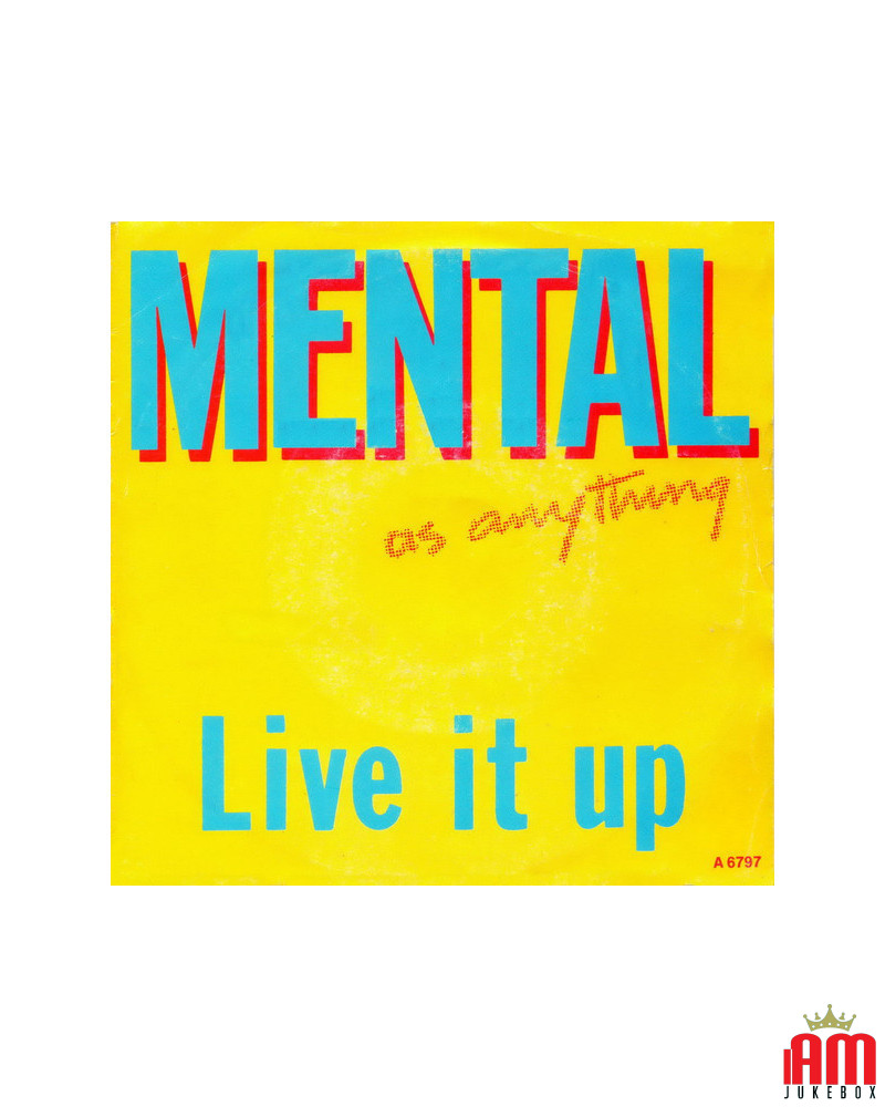 Live It Up [Mental As Anything] - Vinyl 7", 45 RPM, Single, Stereo [product.brand] 1 - Shop I'm Jukebox 