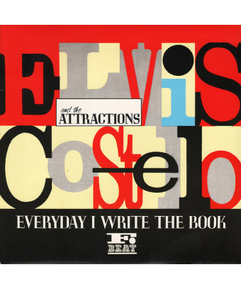Everyday I Write The Book [Elvis Costello & The Attractions] - Vinyl 7", 45 RPM, Single, Stereo [product.brand] 1 - Shop I'm Juk