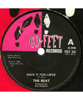 Enregistrez-le pour plus tard [The Beat (2)] - Vinyl 7", 45 RPM, Single [product.brand] 1 - Shop I'm Jukebox 