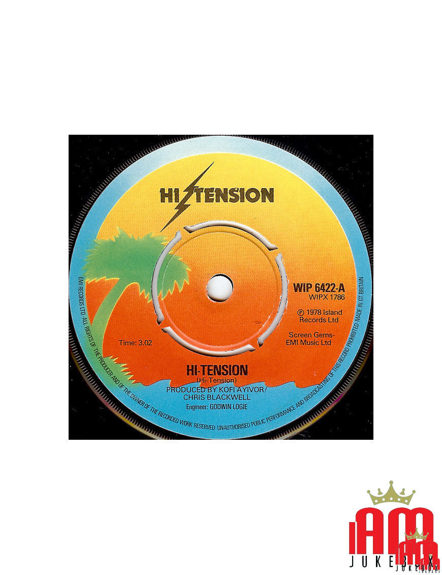 Hi-Tension [Hi-Tension] – Vinyl 7", 45 RPM, Single [product.brand] 1 - Shop I'm Jukebox 