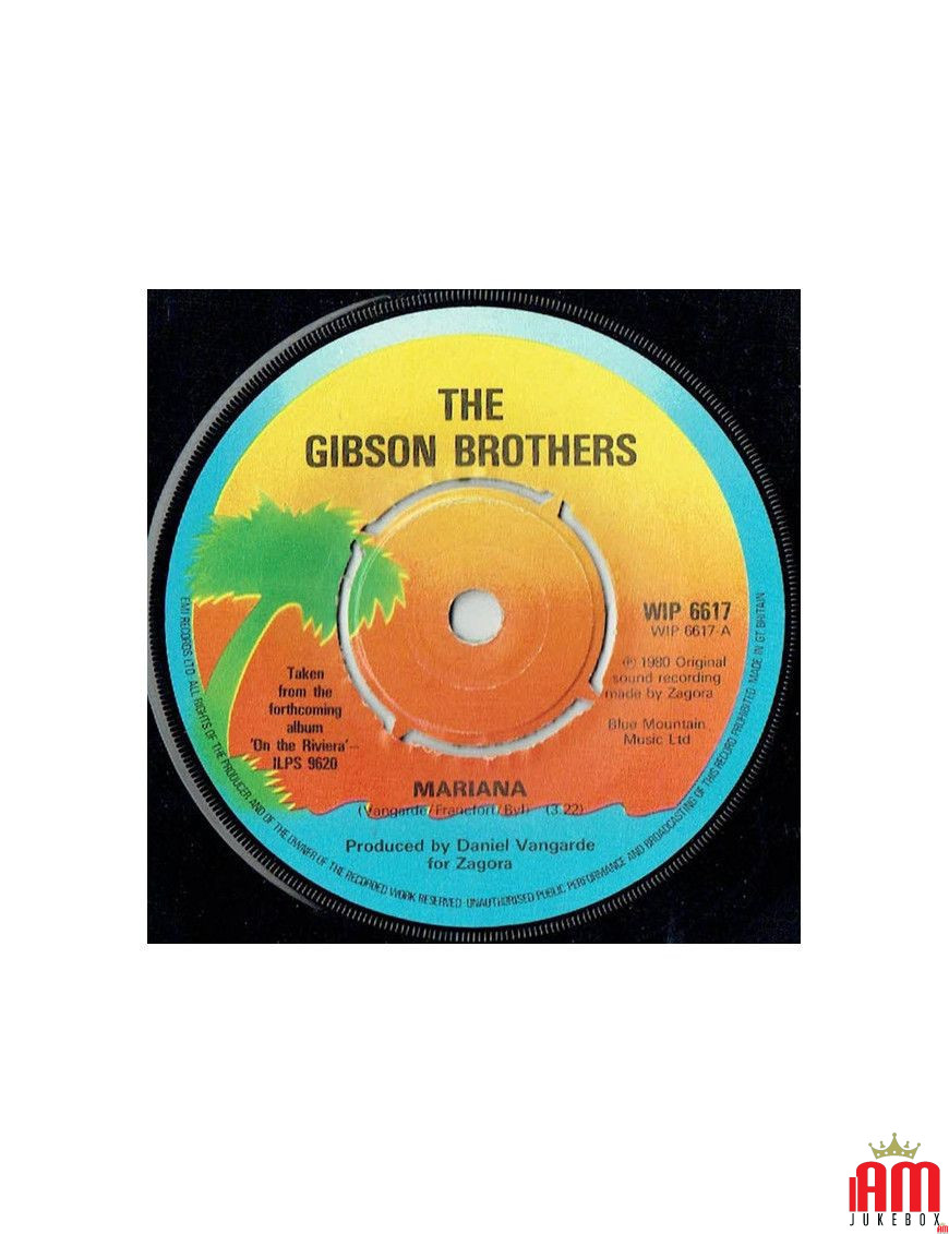 Mariana [Gibson Brothers] - Vinyle 7", 45 tours, single [product.brand] 1 - Shop I'm Jukebox 