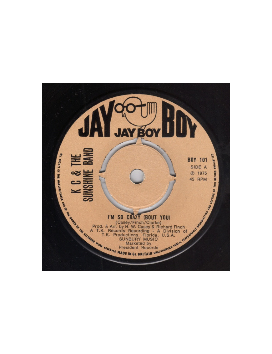 I'm So Crazy (Bout You) [KC & The Sunshine Band] – Vinyl 7", 45 RPM [product.brand] 1 - Shop I'm Jukebox 