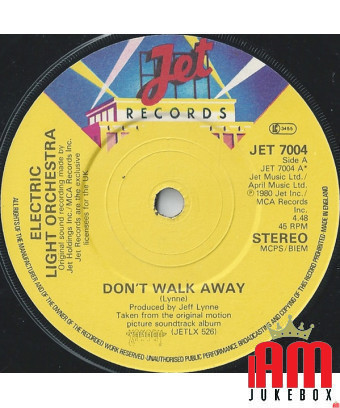 Don't Walk Away [Electric Light Orchestra] – Vinyl 7", 45 RPM, Single, Stereo [product.brand] 1 - Shop I'm Jukebox 