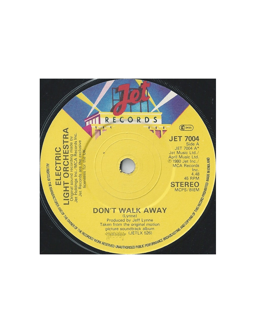 Don't Walk Away [Electric Light Orchestra] - Vinyle 7", 45 RPM, Single, Stéréo