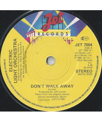 Don't Walk Away [Electric Light Orchestra] - Vinyle 7", 45 RPM, Single, Stéréo