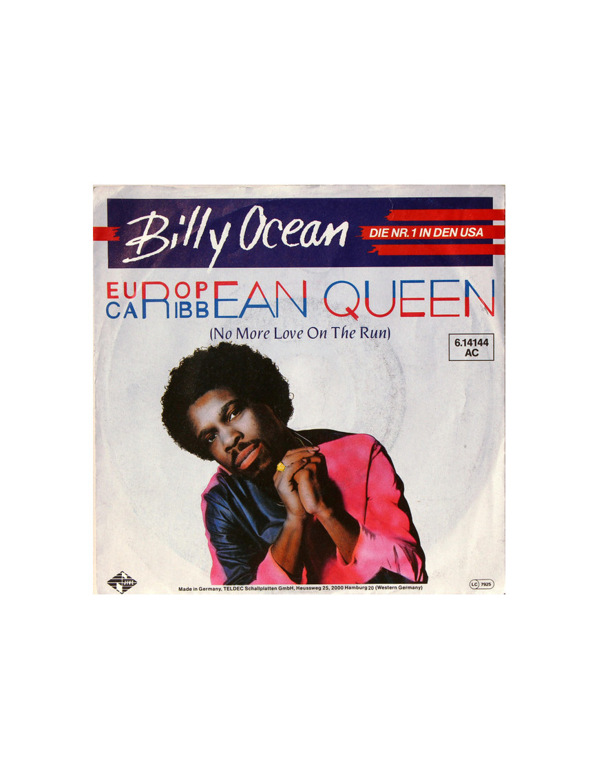 European Queen (No More Love On The Run) [Billy Ocean] - Vinyl 7", 45 RPM, Single, Repress [product.brand] 1 - Shop I'm Jukebox 