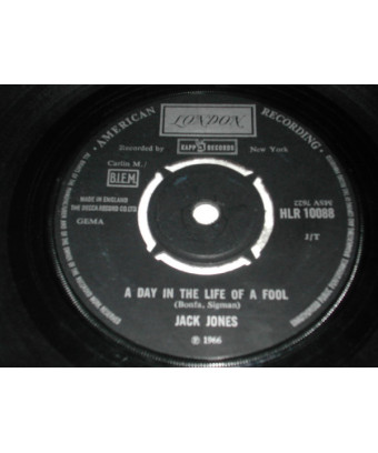 Une journée dans la vie d'un fou [Jack Jones] - Vinyl 7", 45 tours, réédition