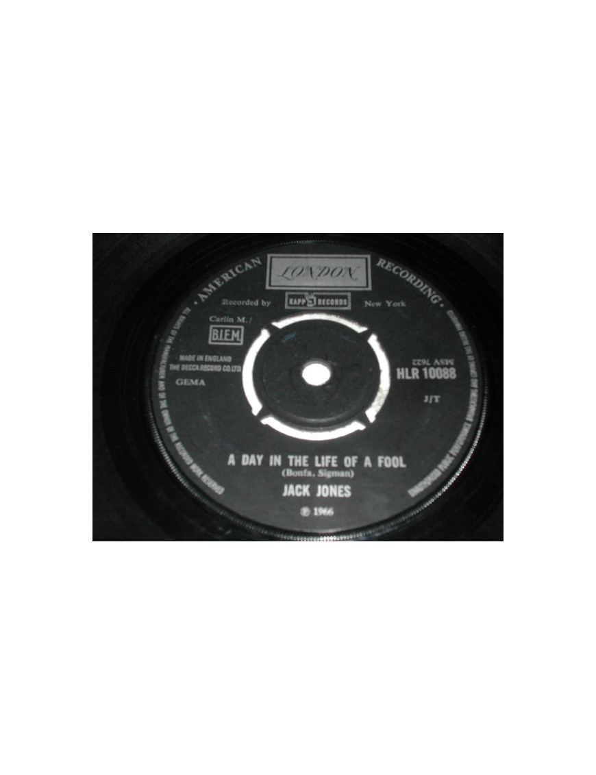 A Day In The Life Of A Fool [Jack Jones] - Vinyl 7", 45 RPM, Reissue [product.brand] 1 - Shop I'm Jukebox 