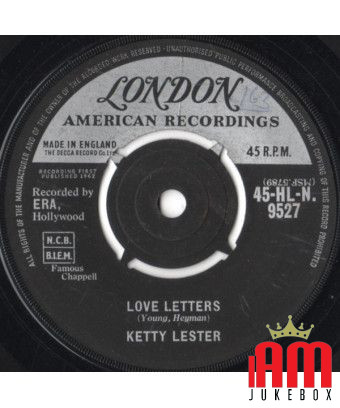 Lettres d'amour [Ketty Lester] - Vinyl 7", 45 RPM, Single [product.brand] 1 - Shop I'm Jukebox 