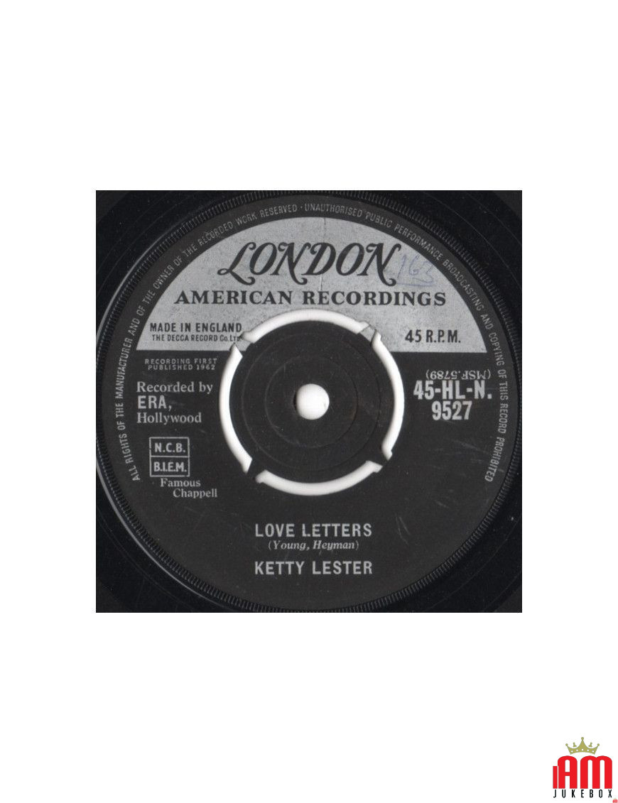 Lettres d'amour [Ketty Lester] - Vinyl 7", 45 RPM, Single [product.brand] 1 - Shop I'm Jukebox 