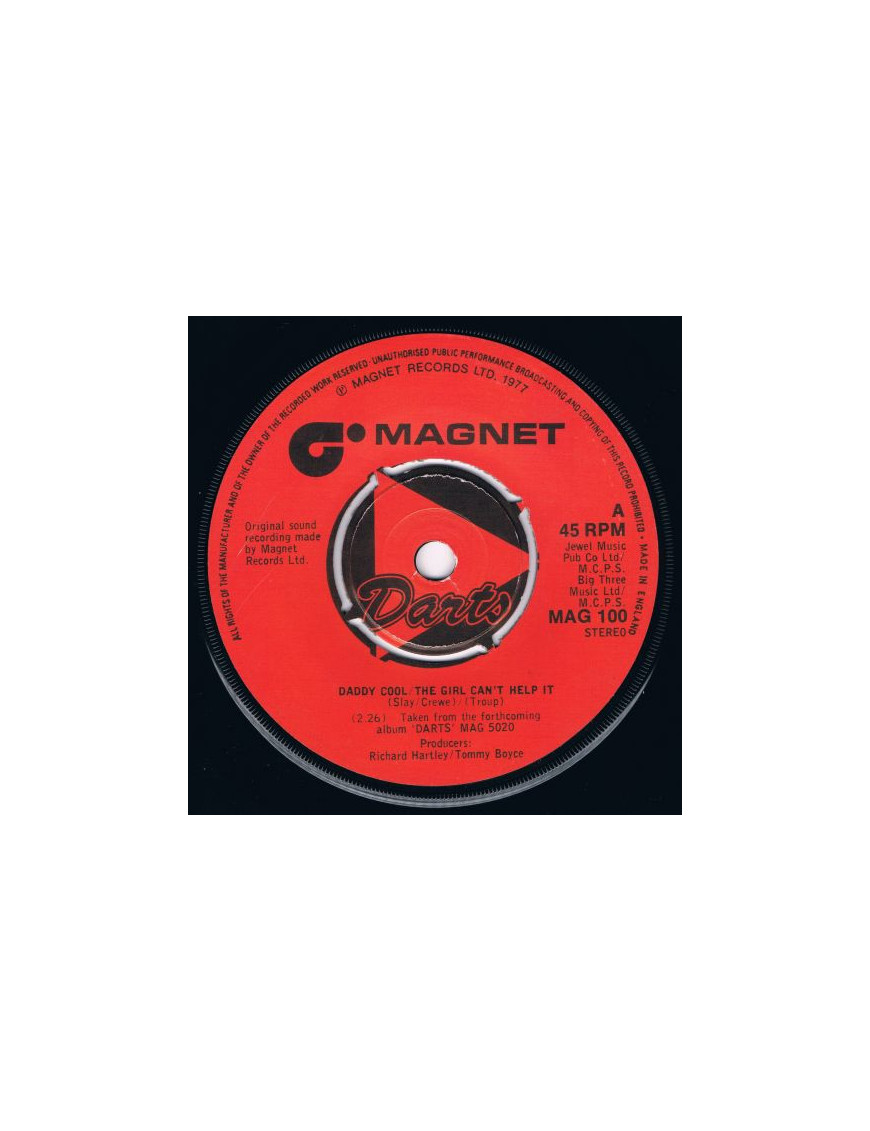 Daddy Cool The Girl Can't Help It [Darts] – Vinyl 7", 45 RPM, Single, Stereo [product.brand] 1 - Shop I'm Jukebox 