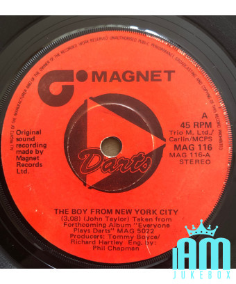 Le garçon de New York City [Darts] - Vinyle 7", Single, 45 tours [product.brand] 1 - Shop I'm Jukebox 