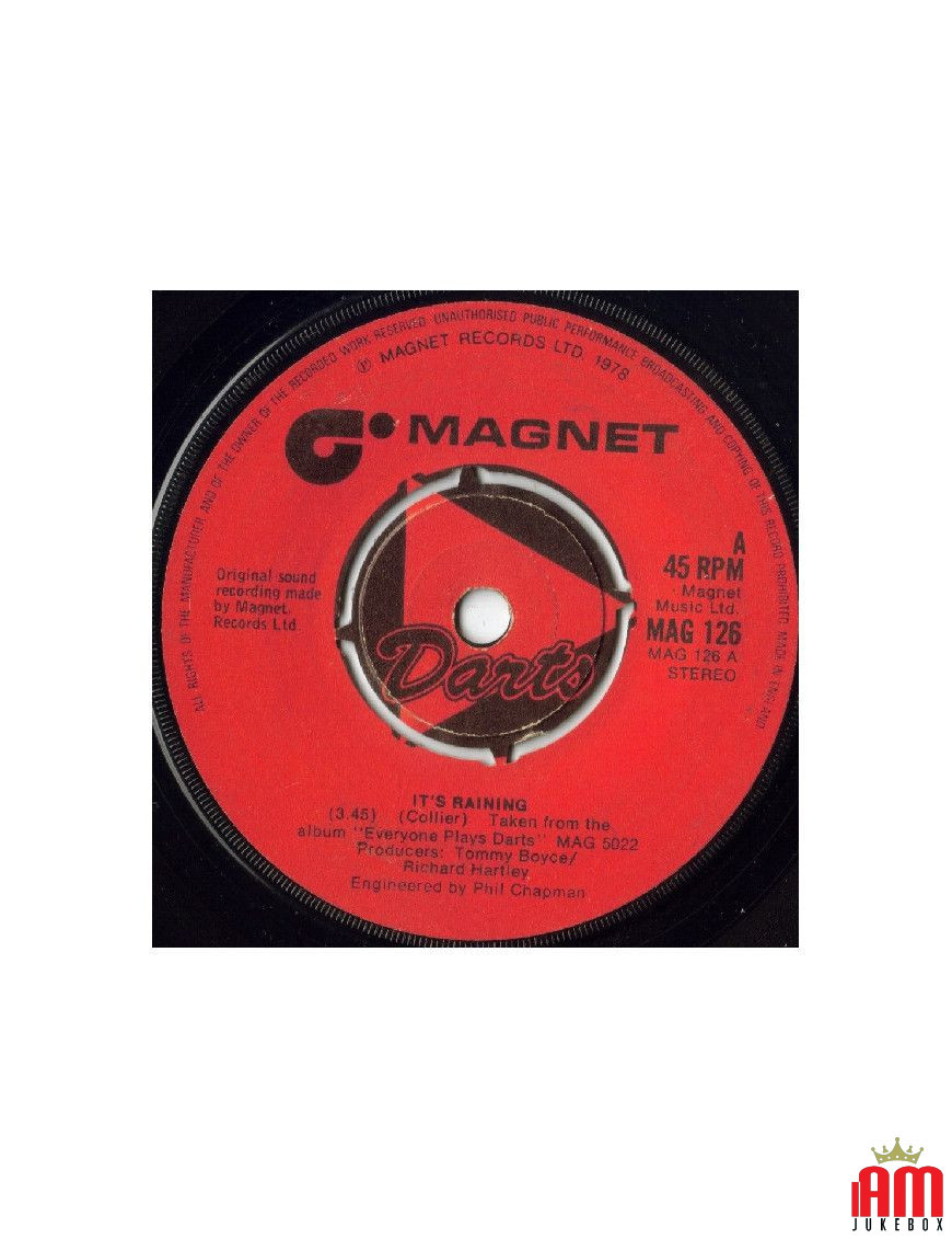 It's Raining [Darts] – Vinyl 7", 45 RPM, Single [product.brand] 1 - Shop I'm Jukebox 