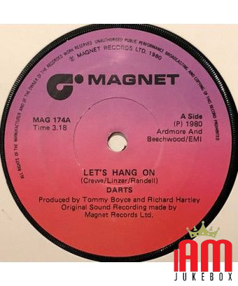 Let's Hang On [Darts] - Vinyl 7", Single, 45 RPM [product.brand] 1 - Shop I'm Jukebox 