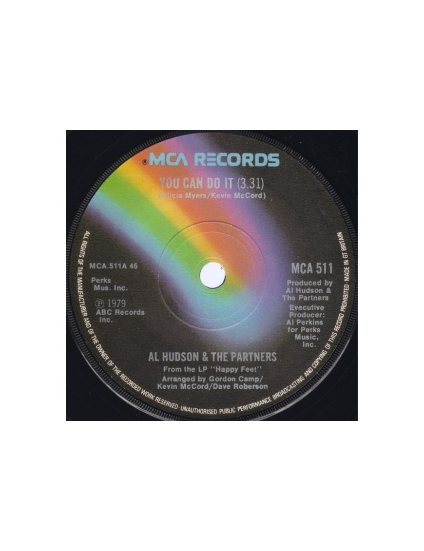 You Can Do It [Al Hudson & The Partners] - Vinyl 7", 45 RPM, Single