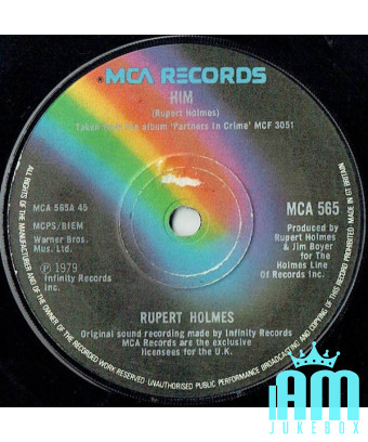 Lui [Rupert Holmes] - Vinyl 7", 45 RPM, Single [product.brand] 1 - Shop I'm Jukebox 