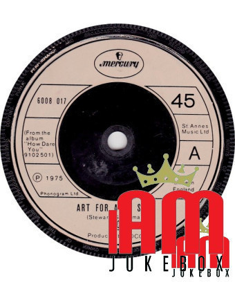 Art For Arts Sake [10CC] - Vinyl 7", 45 RPM, Single [product.brand] 1 - Shop I'm Jukebox 