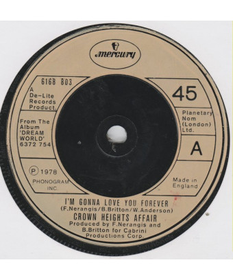I'm Gonna Love You Forever   Say A Prayer For Two [Crown Heights Affair] - Vinyl 7", Single, 45 RPM