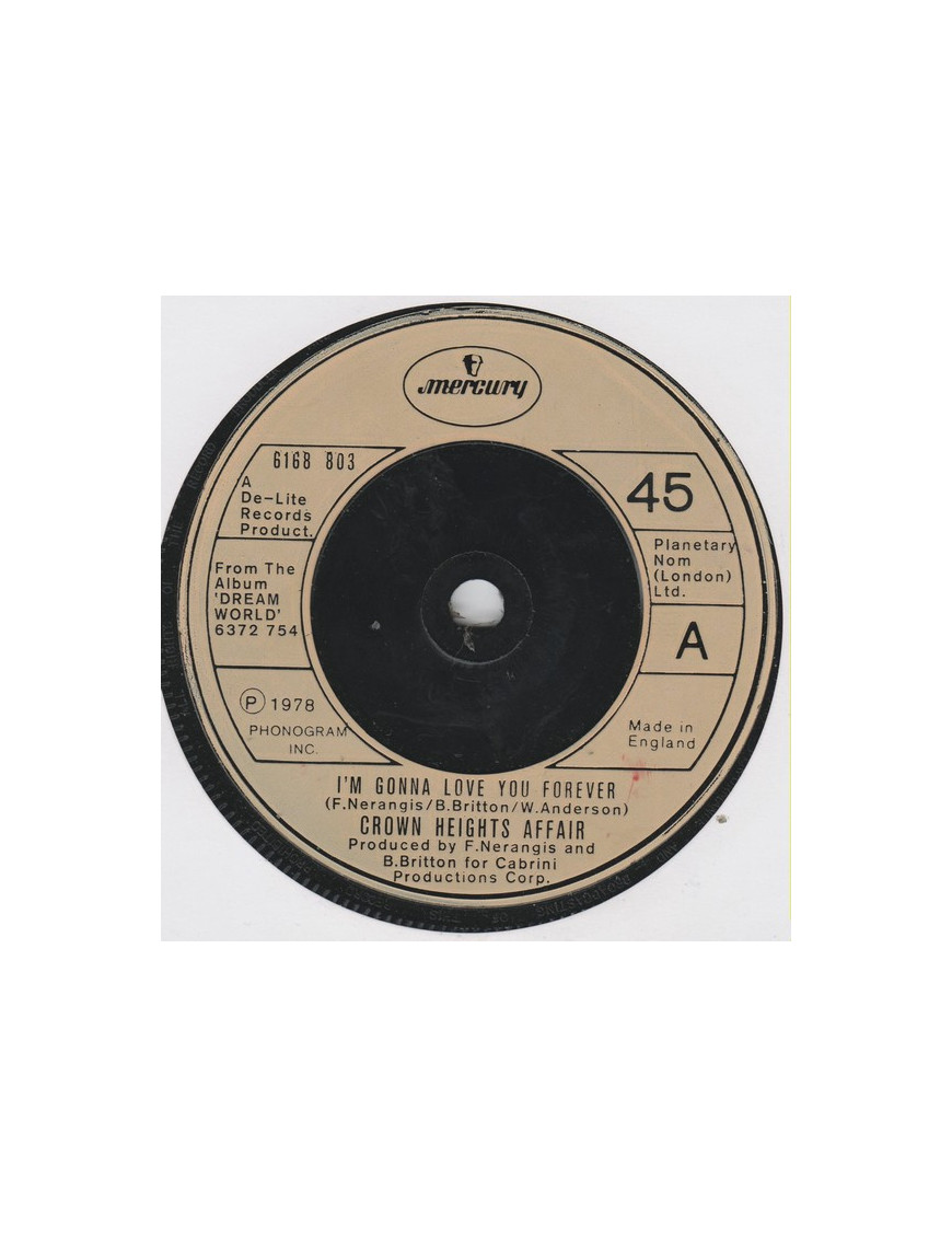 Je vais t'aimer pour toujours, dis une prière pour deux [Crown Heights Affair] - Vinyl 7", Single, 45 RPM [product.brand] 1 - Sh