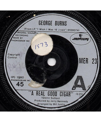 A Real Good Cigar [George Burns] - Vinyl 7", Single [product.brand] 1 - Shop I'm Jukebox 