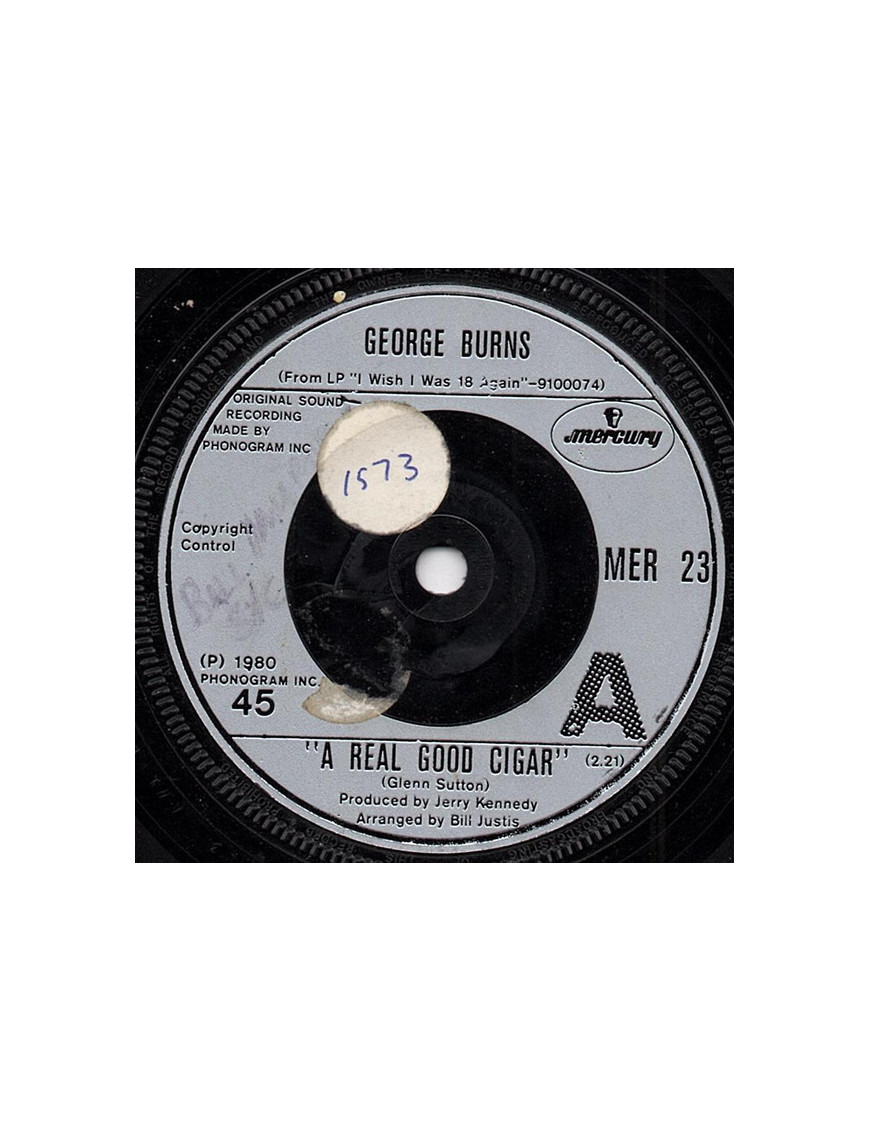 A Real Good Cigar [George Burns] - Vinyl 7", Single