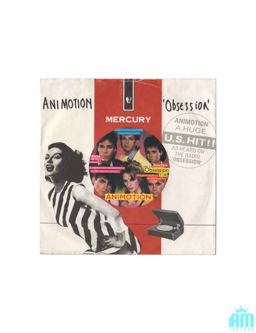 Obsession [Animotion] - Vinyle 7", 45 tours, Single [product.brand] 1 - Shop I'm Jukebox 