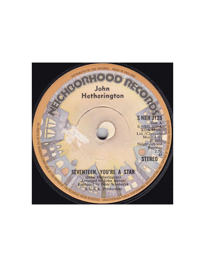 Seventeen, You're A Star [John Hetherington] – Vinyl 7", 45 RPM [product.brand] 1 - Shop I'm Jukebox 