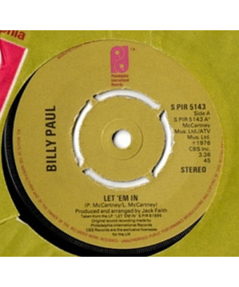 Let 'Em In [Billy Paul] – Vinyl 7", 45 RPM, Single [product.brand] 1 - Shop I'm Jukebox 