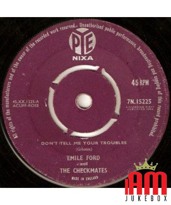 Ne me dis pas tes ennuis [Emile Ford & The Checkmates] - Vinyl 7", 45 RPM, Single [product.brand] 1 - Shop I'm Jukebox 