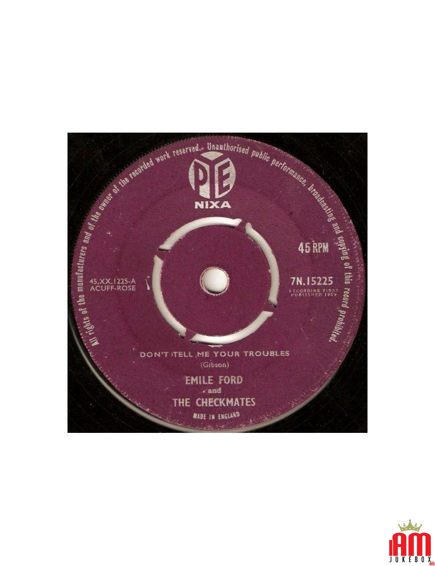 Ne me dis pas tes ennuis [Emile Ford & The Checkmates] - Vinyl 7", 45 RPM, Single [product.brand] 1 - Shop I'm Jukebox 