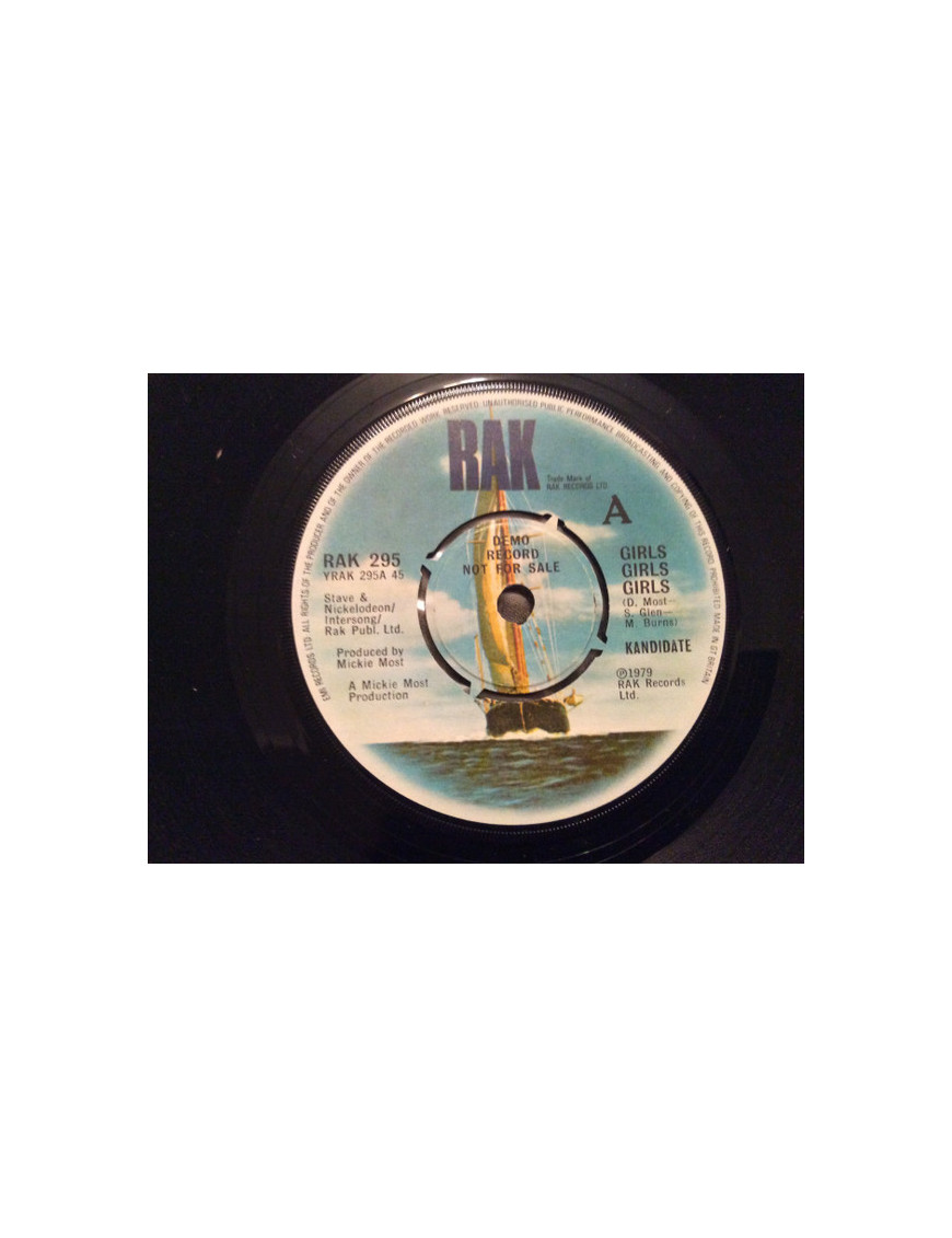 Girls Girls Girls [Kandidate] - Vinyl 7", 45 RPM, Single, Promo