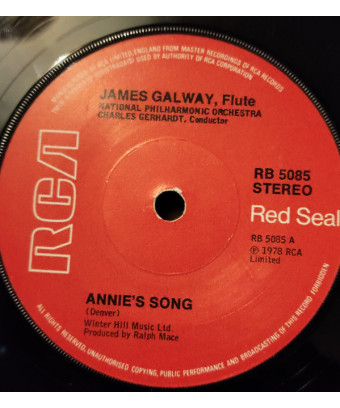 Annie's Song [James Galway] - Vinyl 7", 45 RPM, Single [product.brand] 1 - Shop I'm Jukebox 