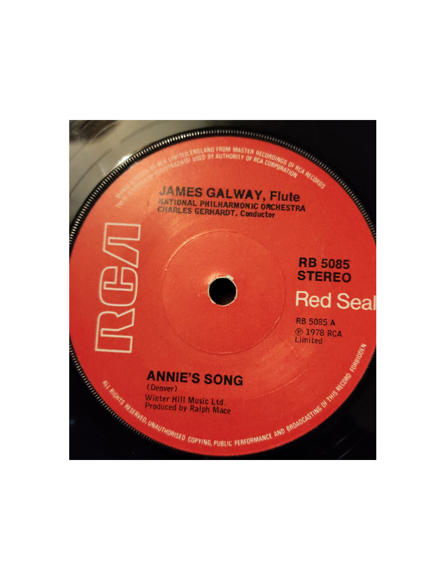 Annie's Song [James Galway] - Vinyl 7", 45 RPM, Single