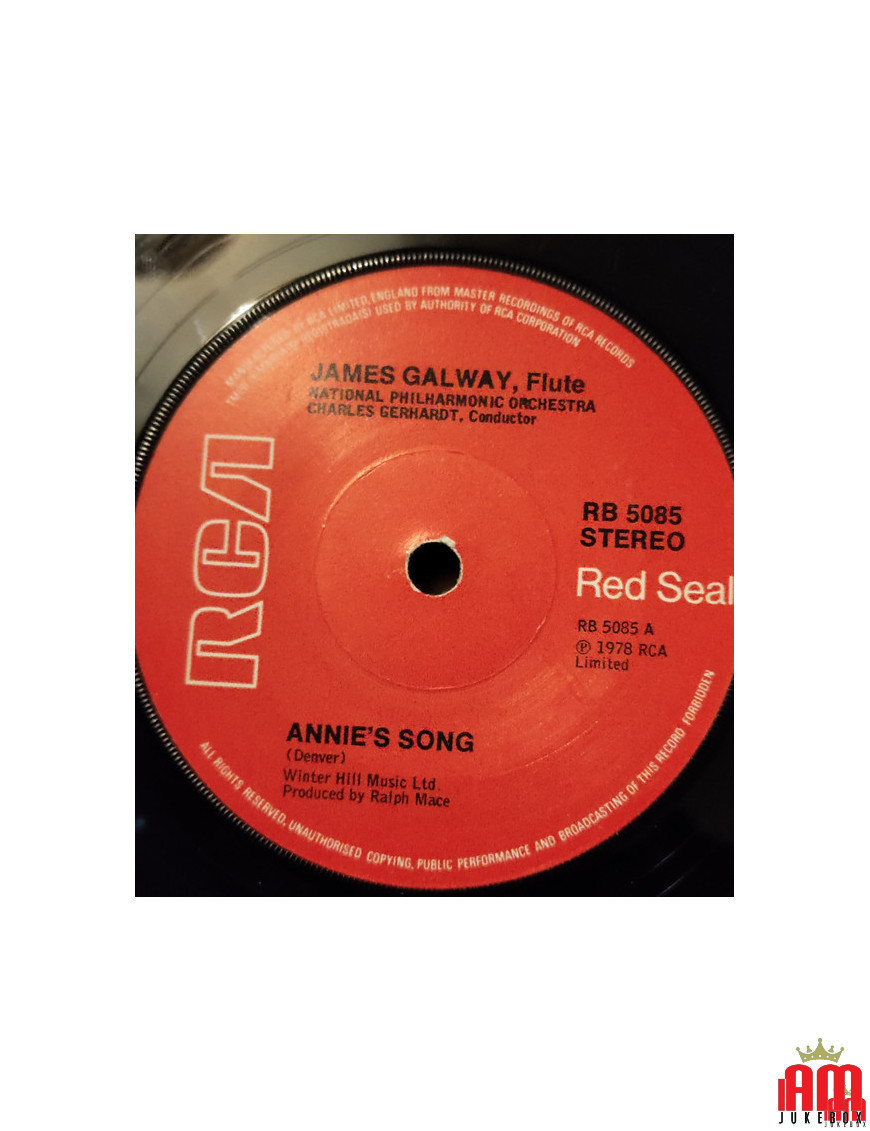 Annie's Song [James Galway] - Vinyl 7", 45 RPM, Single [product.brand] 1 - Shop I'm Jukebox 