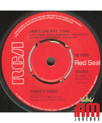 Annie's Song [James Galway] - Vinyl 7", 45 RPM, Single, Stereo [product.brand] 1 - Shop I'm Jukebox 